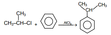 isopropyl chloride friedal-craft reaction